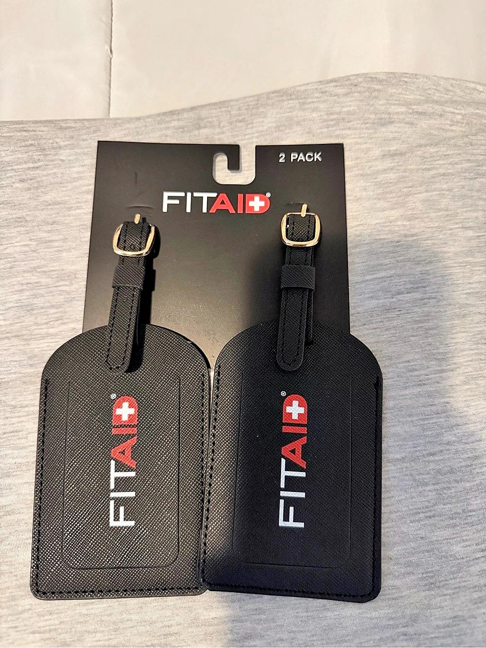 FITAID 2 Pack Luggage tags NWT
